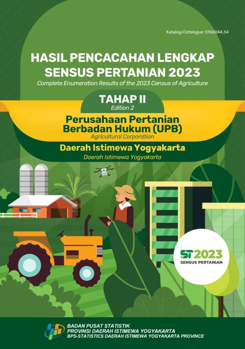 Hasil Pencacahan Lengkap Sensus Pertanian 2023 - Tahap II: Perusahaan Pertanian Berbadan Hukum (UPB) Provinsi Daerah Istimewa Yogyakarta