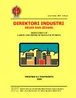 Directory Of Large And Medium Manufacturing D.I. Yogyakarta Province 2004