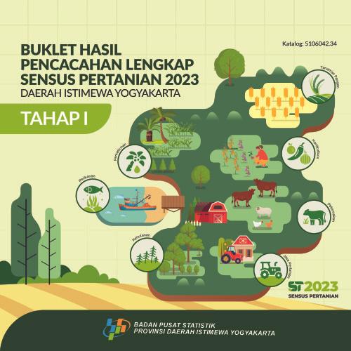 Booklet, Complete Enumeration Results of the 2023  Census of Agriculture - Edition 1 -  Edition 1 Daerah Istimewa Yogyakarta