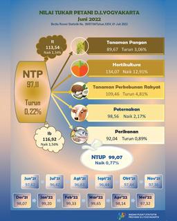 The Farmer Term Of Trade Of DI Yogyakarta, June 2022