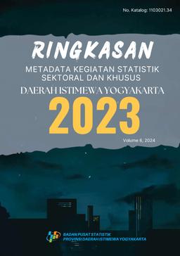 Summary Metadata Of Sectoral And Special Statistics Activities  Special Region Of Yogyakarta 2023