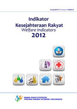 Indikator Kesejahteraan Rakyat 2012 Daerah Istimewa Yogyakarta