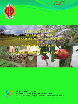 Food Crops Statistics Of D.I.Yogyakarta, 2012