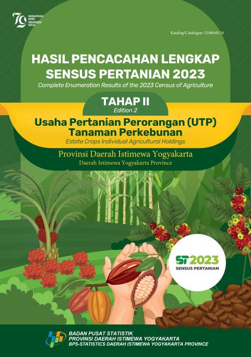 Complete Enumeration Results of the 2023 Census of Agriculture - Edition 2: Estate Crops Individual Agricultural Holdings Daerah Istimewa Yogyakarta Province