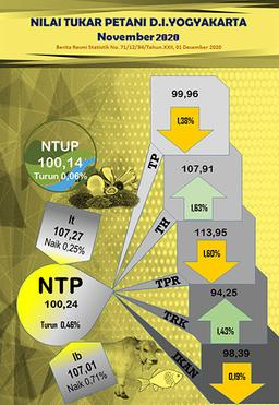 The Farmer Term Of Trade Of DI Yogyakarta, November 2020