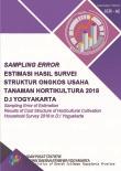 Sampling Error Estimasi Hasil Survei Struktur Ongkos Usaha Tanaman Hortikultura 2018 D.I Yogyakarta