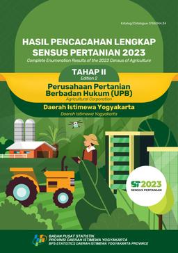 Hasil Pencacahan Lengkap Sensus Pertanian 2023 - Tahap II Perusahaan Pertanian Berbadan Hukum (UPB) Provinsi Daerah Istimewa Yogyakarta