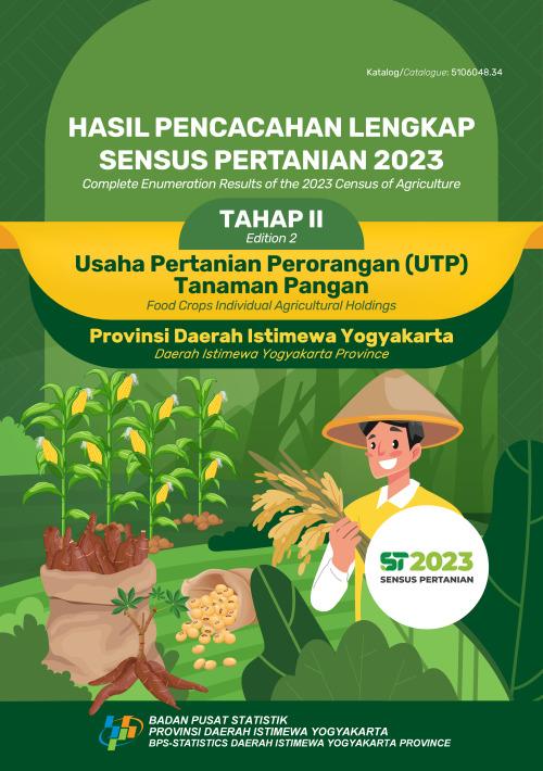 Hasil Pencacahan Lengkap Sensus Pertanian 2023 - Tahap II: Usaha Pertanian Perorangan (UTP) Tanaman Pangan Provinsi Daerah Istimewa Yogyakarta