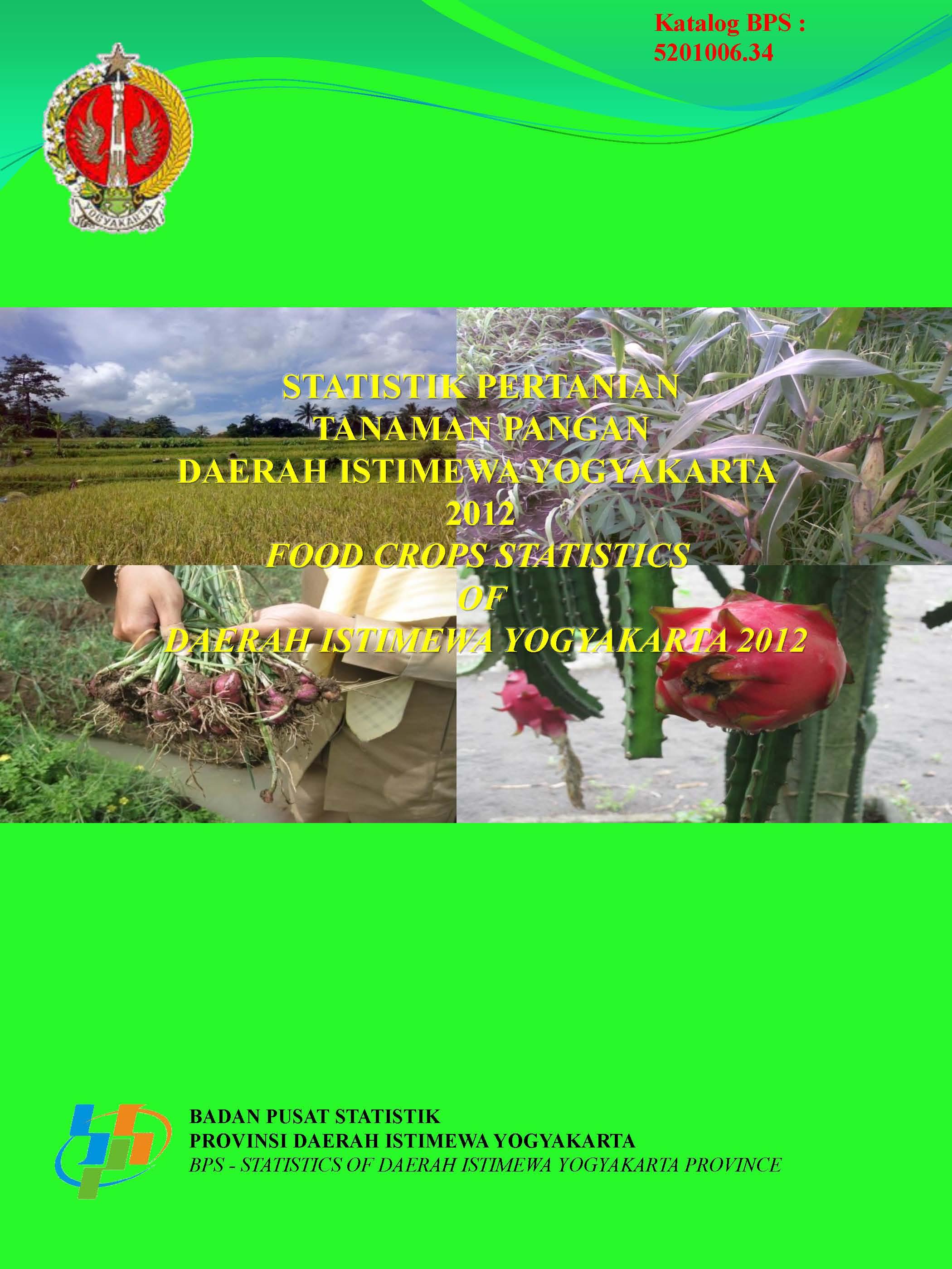 Food Crops Statistics of D.I.Yogyakarta, 2012