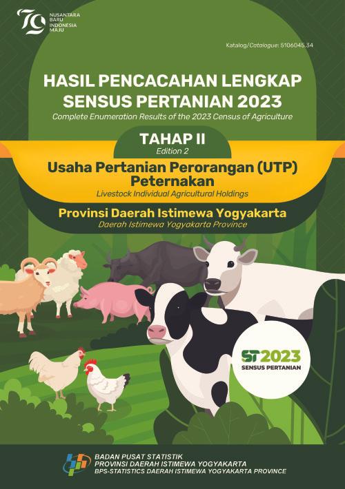 Hasil Pencacahan Lengkap Sensus Pertanian 2023 - Tahap II:  Usaha Pertanian Perorangan (UTP) Peternakan Provinsi Daerah Istimewa Yogyakarta